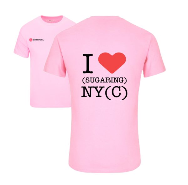 T-Shirt Pink “I ❤️ Sugaring NYC” Size S