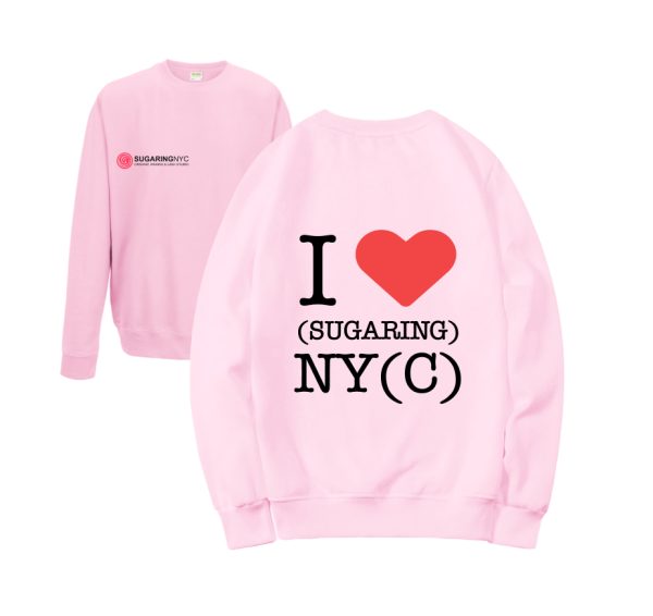 Sweatshirt I ❤️ Sugaring on Back – 3XL